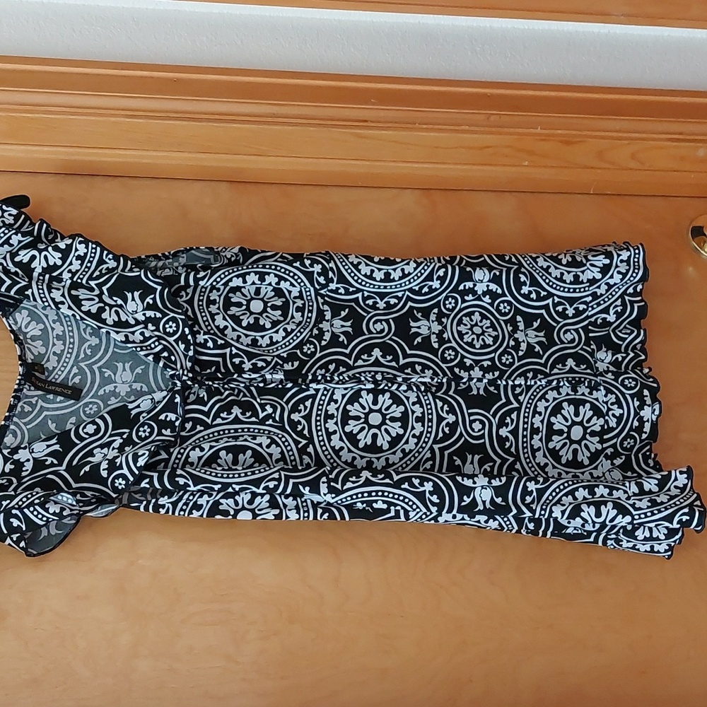 Black and White Paisley Blouse